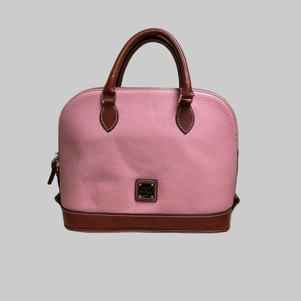 Dooney & Bourke pink and brown Dome satchel, NEW WITH TAGS!